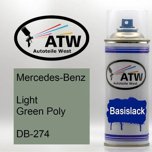 Mercedes-Benz, Light Green Poly, DB-274: 400ml Sprühdose, von ATW Autoteile West.